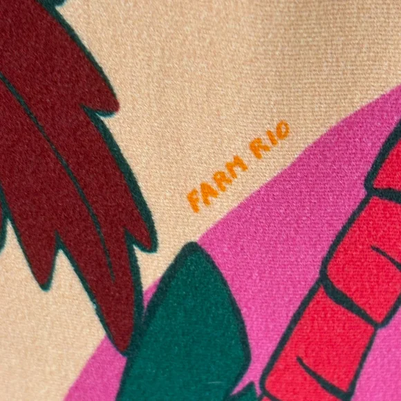 Farm Rio Anthropologie Tropical Wrap Skirt Medium - Picture 8 of 9